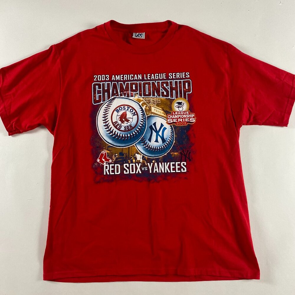 NWOT Vintage Boston Red Sox 2003 American League Champions T Shirt Men's 2XL Lee